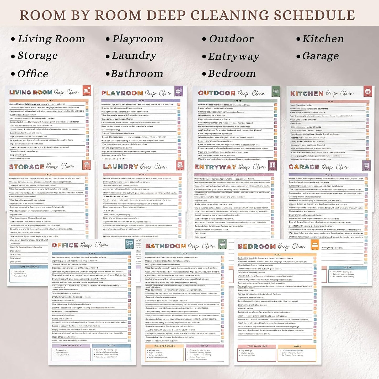 Serouna® ADHD Cleaning Planner