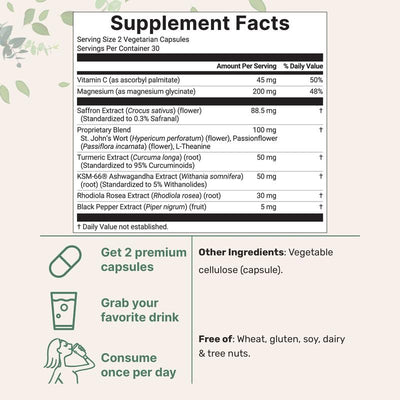 Serouna® Saffron+ Advanced Capsules