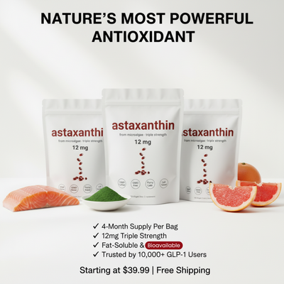 Serouna® Astaxanthin Softgels for GLP-1 Skin Support