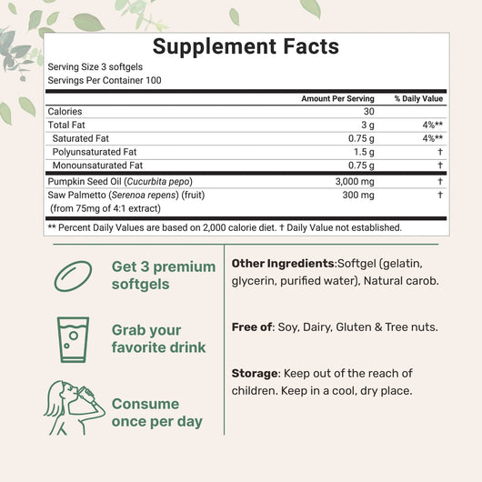 Serouna™ Pumpkin Seed Oil Capsules
