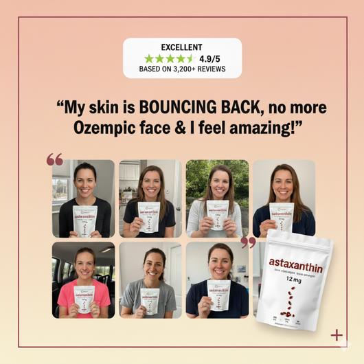 Serouna® Astaxanthin Softgels for GLP-1 Skin Support