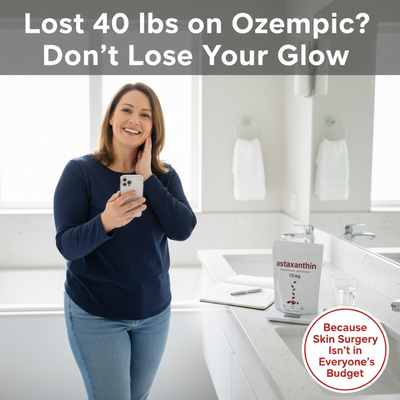 Serouna® Astaxanthin Softgels for GLP-1 Skin Support