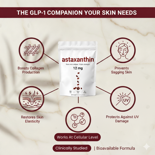 Serouna® Astaxanthin Softgels for GLP-1 Skin Support