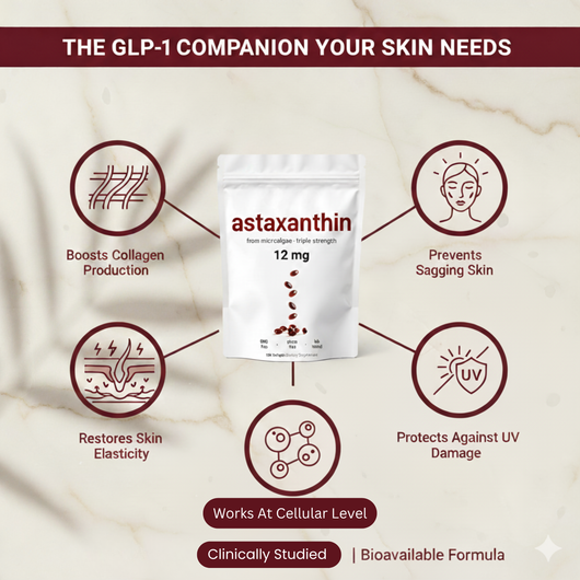 Serouna® Astaxanthin Softgels for GLP-1 Skin Support
